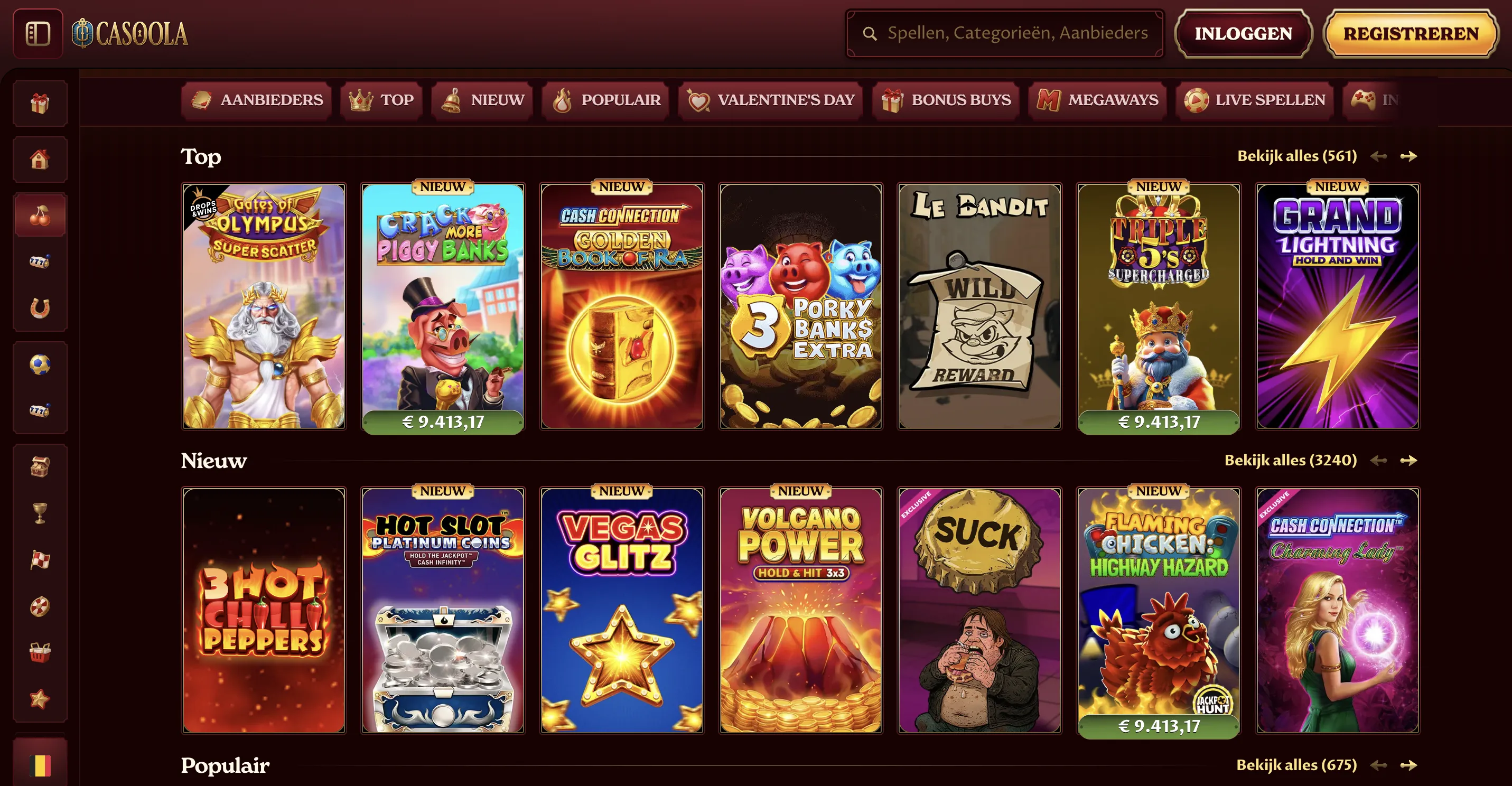 Spelaanbod bij een casino zonder CRUKS