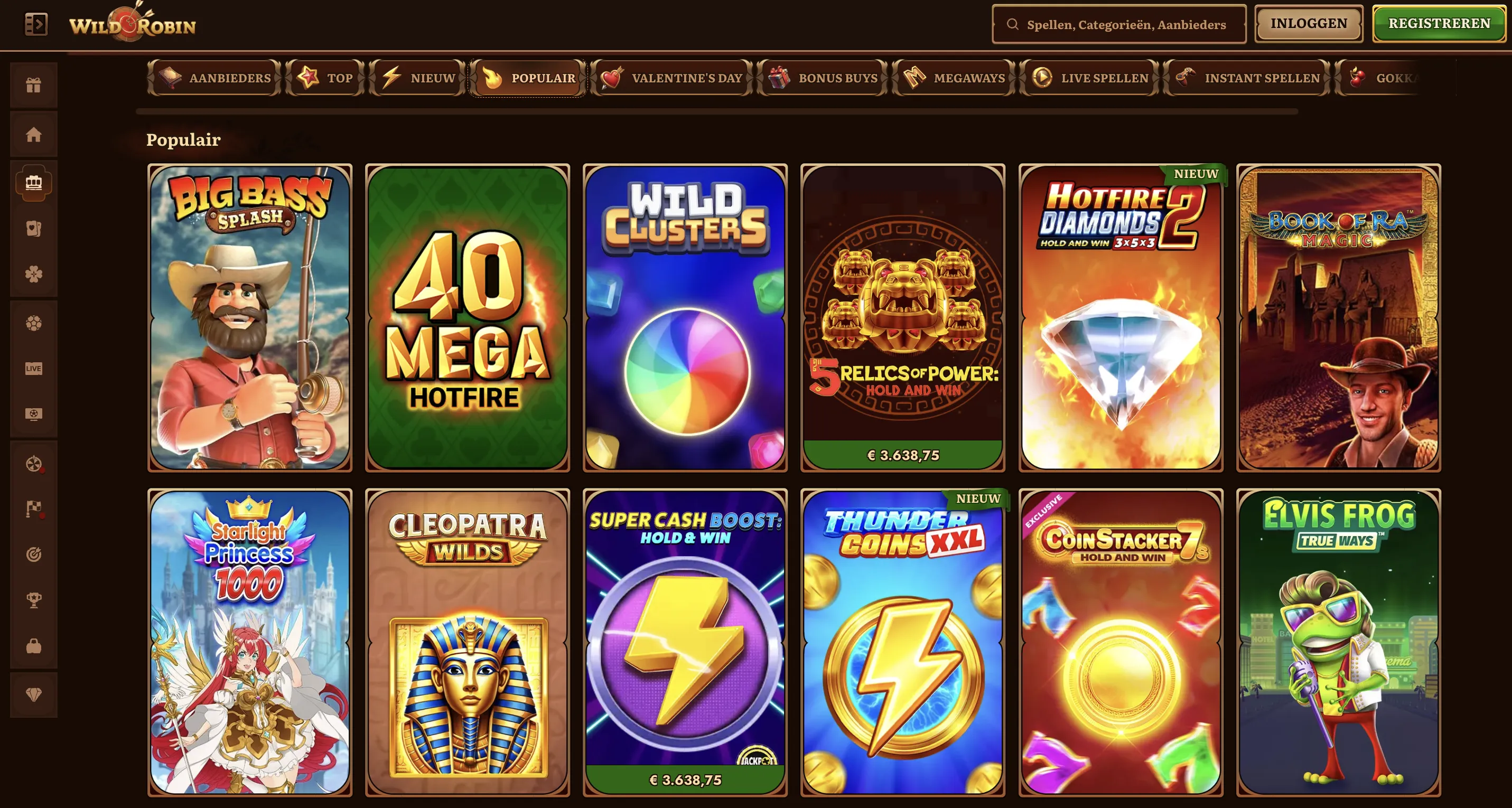 Populaire gokkasten en slots