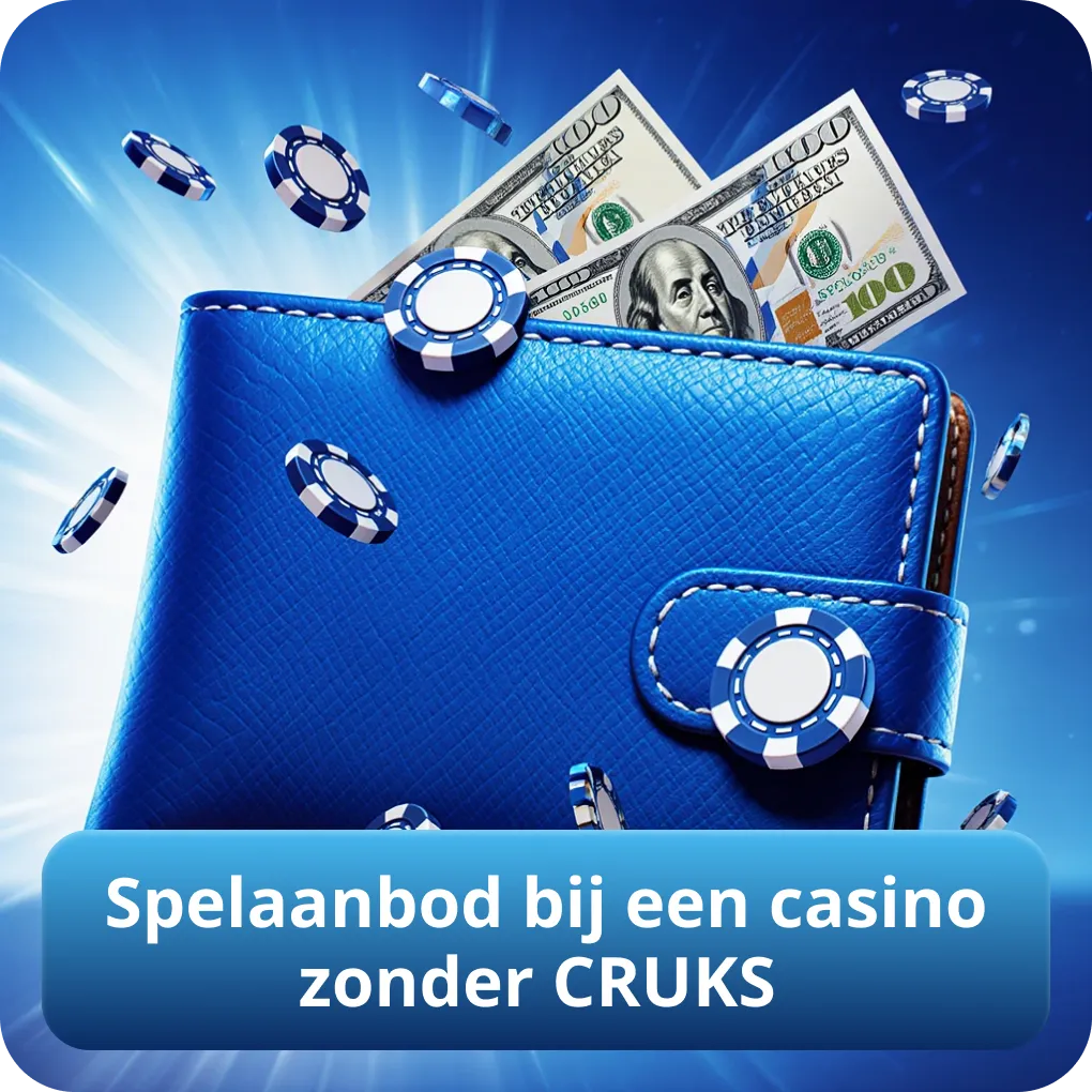 Spelaanbod bij een casino zonder CRUKS